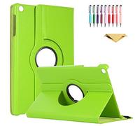 QYiD Coque pour Huawei MediaPad T3 8.0, Coque de Protection Support Rotatif à 360 Degrés Folio étui Case Fonction Sommeil/Réveil pour Huawei MediaPad T3 8.0 Pouces Tablet 2017 Release, Vert