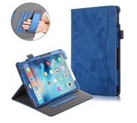 QYiD Coque pour iPad Air 10.5" 2019 / iPad Pro 10.5" 2017, Folding Stand Smart Protective Multi-Angle Viewing Cover with Pencil Holder & Auto Wake/Sleep for iPad Air 10.5" 2019 (Dark Bleu)