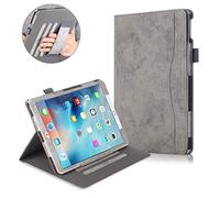 QYiD Coque pour iPad Air 10.5" 2019 / iPad Pro 10.5" 2017, Folding Stand Smart Protective Multi-Angle Viewing Cover with Pencil Holder & Auto Wake/Sleep for iPad Air 10.5" 2019 (Gris)