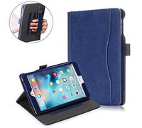 QYiD Coque pour iPad Mini 5 2019 / iPad Mini 4, Folding Stand Smart Protective Multi-Angle Viewing Cover with Pencil Holder & Auto Wake/Sleep for iPad Mini 5th Generation 7.9" (DarkBleu)