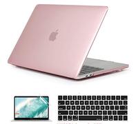 QYiD Coque pour MacBook Air 13 Pouces 2020 2019 2018 A1932 A2179, Etui Transparent Rigide Case avec Couverture de Clavier & Protection d'écran pour Apple Air 13 Retina avec Touch ID, Transparent