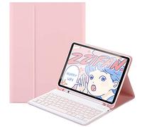 QYiD Étui avec clavier pour iPad Pro 11" 2021, iPad Air 4ème génération 11" 2020, léger Smart Cover avec clavier détachable pour iPad Pro 11 3e/2e/1ère génération, iPad Air 4ème génération, Rose