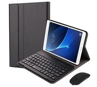 QYiD Étui clavier avec souris sans fil pour Galaxy Tab S4 10,5" 2018 SM-T830/T835, housse légère avec clavier sans fil et souris Bluetooth pour Galaxy Tab S4 10,5" 2018 (SM-T830/T835/T837), noir