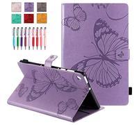 QYiD Étui en cuir PU pour tablette Lenovo Tab M10 FHD Plus 10,4" TB-X606F/TB-X606X Violet