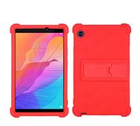 QYiD Étui pour Huawei MatePad T8 8.0" 2020, Housse en silicone souple à l'épreuve des chocs Protection Cover pour Huawei MatePad T8 KOB2-L09 KOB2-L03, Rouge