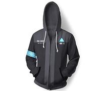 Anime Impression 3D Unisexe Pullover à Capuche Streetwear Become Human Cosplay Déguisement Veste à Capuche Gris M (Tour de Poitrine 107cm)