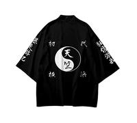 QYIFIRST Homme Femme Revengers Izana Kurokawa Cardigan Umhang Manteau Kimono Cosplay Costume Noir XXL