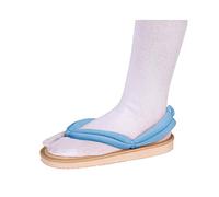 QYIFIRST Kimetsu no Yaiba Obanai Iguro Cosplay Sabots pantoufle Chaussures en bois Chaussons Sandales Costume Bleu clair Unisexe 41 (Inside length 25cm)