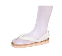 QYIFIRST Kimetsu no Yaiba Zenitsu Agatsuma Cosplay Sabots Shoes slippers Sandales Costume Blanc Homme Femme 39 (Inside length 24cm)