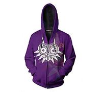 QYIFIRST Pullover Link Cosplay Costume Veste à Capuche Streetwear Unisexe Impression 3D Anime Sweatshirt Violet XL (Chest 113cm)