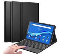 QYiiD Coque Clavier avec Touchpad pour Lenovo Tab M10 Plus 10.3 Pouces FHD (TB-X606F / TB-X606X), AZERTY Clavier Détachable avec Pavé Tactile, Coque Housse pour Lenovo M10 FHD Plus 10.3", Noir