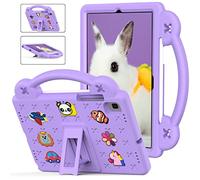 QYiiD Coque Enfant pour Galaxy Tab S6 10.5" 2019 (Model SM-T860/T865/T867), Légère Coque de Protection Enfant avec Poignée Anti-dérapants, Support Pivotant & Built-in S Pen Holder, Violette