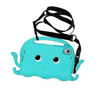 QYiiD Coque Enfant pour Galaxy Tab S6 Lite 10.4 Pouces 2020 SM-P610/P615, Robuste et résistante aux Chocs, Coque de Protection Enfant avec poignée Anti-dérapants, bandoulière, GlacialVert