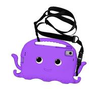 QYiiD Coque Enfant pour Galaxy Tab S6 Lite 10.4 Pouces 2020 SM-P610/P615, Robuste et résistante aux Chocs, Coque de Protection Enfant avec poignée Anti-dérapants, bandoulière, Violette