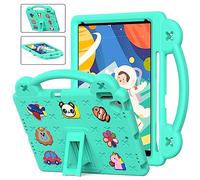 QYiiD Coque Enfant pour iPad 9.7 2018/2017, Légère Coque de Protection Enfant avec Poignée Anti-dérapants, Support Pivotant pour iPad 9.7 Pouces 5th / 6th Generation, Vert