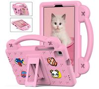QYiiD Coque Enfant pour iPad Mini 6th Generation 2021 8.3 Pouces, Légère Coque de Protection Enfant avec Poignée Anti-dérapants, Support Pivotant pour iPad Mini 6 2021, Rose