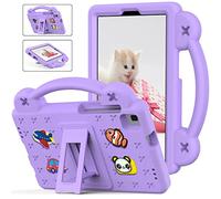 QYiiD Coque Enfant pour iPad Mini 6th Generation 2021 8.3 Pouces, Légère Coque de Protection Enfant avec Poignée Anti-dérapants, Support Pivotant pour iPad Mini 6 2021, Violette
