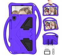 QYiiD Coque Enfant pour Lenovo Tab K10 10.3 Pouces 2022/M10 FHD Plus 2e génération 2020, Coque Antichoc Légère en EVA avec Support, Poignée et Bandoulière, Violet