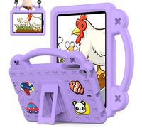 QYiiD Coque Enfant pour Lenovo Tab P10 (TB-X705F) / M10 (TB-X605F) 10.1", Robuste Cas de Preuve d'enfant Housse avec Porte-Crayon, Support Rotatif & Bandoulière pour Tab P10 / M10 10.1", Violette