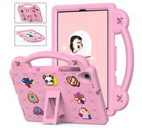 QYiiD Coque Enfant pour Nokia T20 (TA-1392) 2021 Released 10.36-Pouces, Légère Coque de Protection Enfant avec Poignée Anti-dérapants, Support Pivotant pour Nokia Tablet T20, Rose