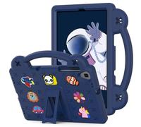 QYiiD Coque Enfant pour TCL Tab 8 LE 8" Tablet 2023, Légère Coque de Protection Enfant avec Poignée Anti-dérapants, Support Pivotant pour TCL Tab 8 LE 2023 (Model:9137W)/TCL Tab 8 2022 (Model:9132X), Bleu foncé