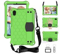QYiiD Coque pour Galaxy Tab A 8.4 2020 SM-T307, Antichoc Etui Housse EVA Enfants Antichoc Protecteur avec Poignée Support et Bretelles pour Galaxy Tab A 8.4 Pouces Tablet 2020 Release, Vert/Noir