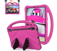QYiiD Coque pour Huawei MatePad Pro 12.6 2021, Enfant Antichoc Housse de Protection Non-Toxic Eva Antichoc avec Bandoulière et Support Coque pour Huawei MatePad Pro 12.6 2021 Tablet, Rose