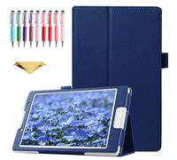 QYiiD Coque pour Xiaomi Pad 5/5 Pro/5 Pro 5G, Slim PU Leather Folio 2-Folding Stand Cover with Auto Wake/Sleep for Xiaomi Pad 5/MI Pad 5 Pro, Bleu