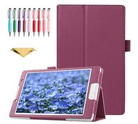 QYiiD Coque pour Xiaomi Pad 5/5 Pro/5 Pro 5G, Slim PU Leather Folio 2-Folding Stand Cover with Auto Wake/Sleep for Xiaomi Pad 5/MI Pad 5 Pro, Violet