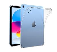 QYiiD Coque transparente, Étui de Protection pour iPad 10e génération 10,9'' 2022, fine et souple en gel silicone TPU avec bords surélevés, transparente, Clear