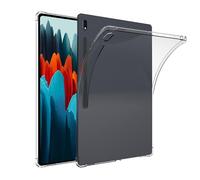 QYiiD Coque transparente pour Galaxy Tab S8 Plus 2022 / S7 FE 2021 / S7 Plus 2020 12,4 pouces, [Absorption des chocs] [Crystal Clear Cover] Coque en silicone TPU souple transparente