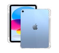 QYiiD Coque transparente pour iPad 10e génération, étui pour iPad 10{^>e<^} génération 2022 avec porte-crayon, absorption des chocs, coque transparente en gel TPU mince, souple, flexible et léger,