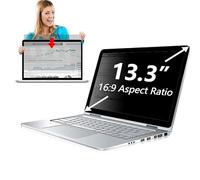 QYiiD Écran de confidentialité pour ordinateur portable 13,3" compatible avec Lenovo Hp, Dell, Acer, Asus, Thinkpad, Envy Xps, aspect 16:9, film protecteur de filtre amovible, anti-reflets et lumière