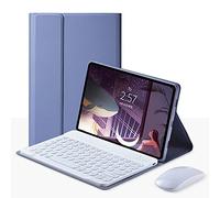 QYiiD Étui clavier avec clavier tactile avec souris pour Lenovo Tab P11 Plus 2021/P11 2020 11", housse de clavier folio avec clavier sans fil amovible pour Lenovo Tab P11 Tab P11 Plus, violet
