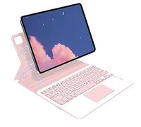 QYiiD Étui Clavier avec pavé Tactile pour iPad Air 4ème Génération 10,9" 2020, AZERTY Touchpad Clavier avec Coque de Protection Magnétique Double Face pour iPad Air 4 10,9", Rose