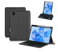 QYiiD Étui de clavier pour Huawei MatePad Air 11,5" sorti en 2023, coque en silicone + ABS, coque magnétique amovible avec clavier trackpad rétroéclairé Bluetooth avec porte-crayon