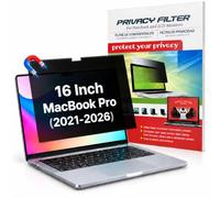QYiiD Filtre de Confidentialité Magnétique pour MacBook Pro 16 Pouces (2021-2026, M2, M3, M4, M5), cran Anti-Espion Amovible, Protection Anti-Lumière Bleue, Réduction des Reflets, Installation Facile