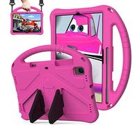 QYiiD Funda Infantil Para Xiaomi RedMi Pad 10.61 pulgadas 2022, cubierta protectora Infantil ligero Con soporte ASA y Correa Para el hombro, apta Para niños for RedMi Pad 10.61'' 2022, Rose