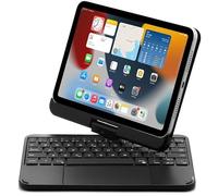 QYiiD Magic Étui avec Clavier pour iPad Mini 6 2021 - Pavé Tactile Intelligent - Rétroéclairage 7 Couleurs - Rotation à 360° - Étui Folio Intelligent sans Fil pour iPad Mini 6ème génération