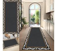 QYJBOUU Tapis Entrée 40 x 80 cm Paillasson, Tapis Chambre, Tapis Cuisine Devant Evier, Antidérapant Tapis de Couloir Lavable, Tapis de Cuisine Lavable, Tapis de Salon, Tapis pour Chambre à Coucher