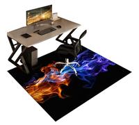 QYJBOUU Tapis Gaming Sol pour Chaises à roulettes, Tapis Protection Sol Chaise Bureau Gaming Antidérapant Tapis de Sol pour Bureau Plancher de Bois, Tapis de Protection en carrelage 60 x 70 cm