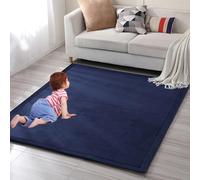 QYJBOUU Tapis Rampant Extra Large 60 x 90 cm Tapis de Jeu en Velours Corail Chambre Enfant Tapis d'éveil pour bébé Grand Tapis en Velours Corail Doux antidérapant Tapis Zone Tapis de Yoga Tatami