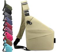 QYJLOFMVE Sac à bandoulière antivol, Sac de Voyage antivol pour Homme et Femme, Sac de Poitrine Multi-Poches, Sac à bandoulière, Sac de Voyage étanche pour vélo, Camping, randonnée