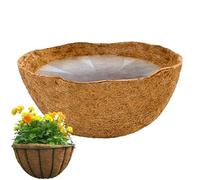 Qyljeiwred Doublure de Panier en Palmier, Coussin intérieur en Fibre de Coco Durable, Pots de Fleurs pour Terrarium, Pot de Fleurs Mural en Fibre Naturelle épaisse pour la Maison