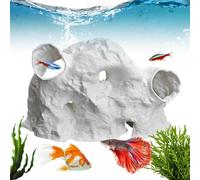 Qyljeiwred Grotte de crevettes | Aquarium Betta Crevettes Jouets Jouets Grotte de Poissons, Décoration pour Repos d'eau douce et salée Paysage Clown Nain Poisson Chat Betta Kuhli Loach Crabe Corydora