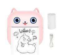 Qyljeiwred Imprimante de Poche | Mini Autocollant pour imprimante | Étiqueteuse Portable sans Encre pour Photos, journaux, Notes, études, Graphiques, diagrammes anatomiques