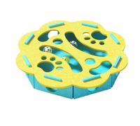 Qyljeiwred Jouet puzzle pour chat - Boîte à friandises - Planche à gratter - Jeu d'enrichissement amusant pour chaton, exercice, entraînement, ennui, repas, chambre, maison, balcon, maison, voyage