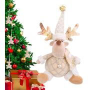 Qyljeiwred Ornements de Sapin de Noël | Pendentif Mignon en Forme de Rennes pour décoration de fête - Figurine de Noël, décoration Multifonction pour Les fêtes, Les cheminées, Les Vacances, Les