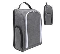 Qyljeiwred Sac de Rangement pour Chaussures de Golf | Sac de Rangement Portable | Pochette étanche pour Homme et Femme, athlète, Utilisation pour Cours, Gym, Aire de Jeux, Gris, Refer to Description