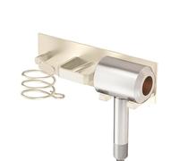Qyljeiwred Support mural pour sèche-cheveux - Support vertical pour outils à cheveux | Support de fer à friser | pour armoire de toilette, maison, université, dortoir, appartement, ferme, hôtel